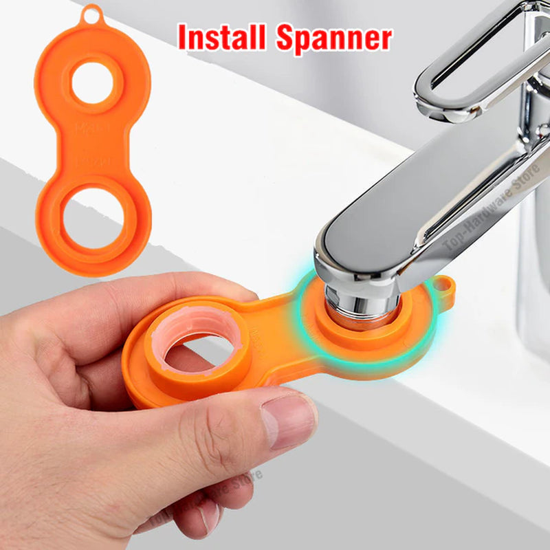 Metal 1080° Universal Rotation Faucet Sprayer Head 22/24Mm Adaptor Washbasin Faucet Extender Aerator Bubbler Nozzle Kitchen Tap
