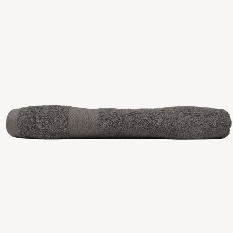 Charcoal Dash Striped Hand Towel